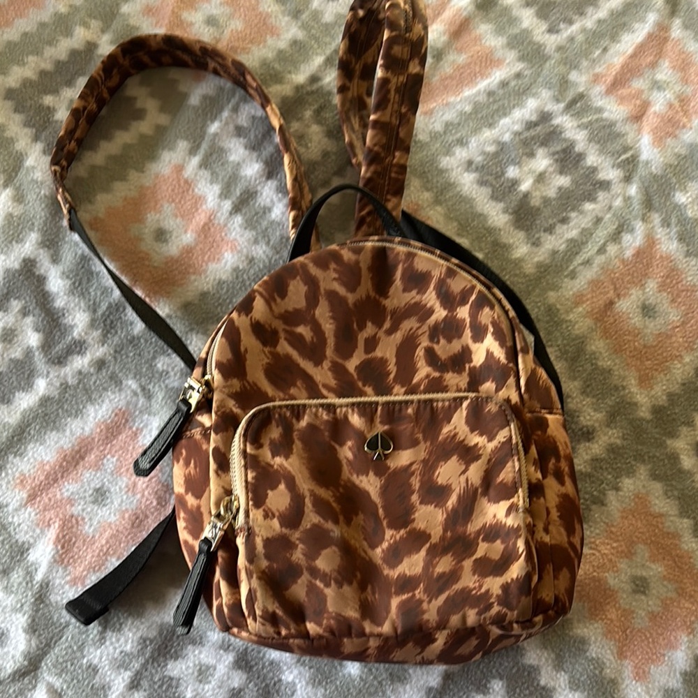 Kate Spade Leopard Print Backpack